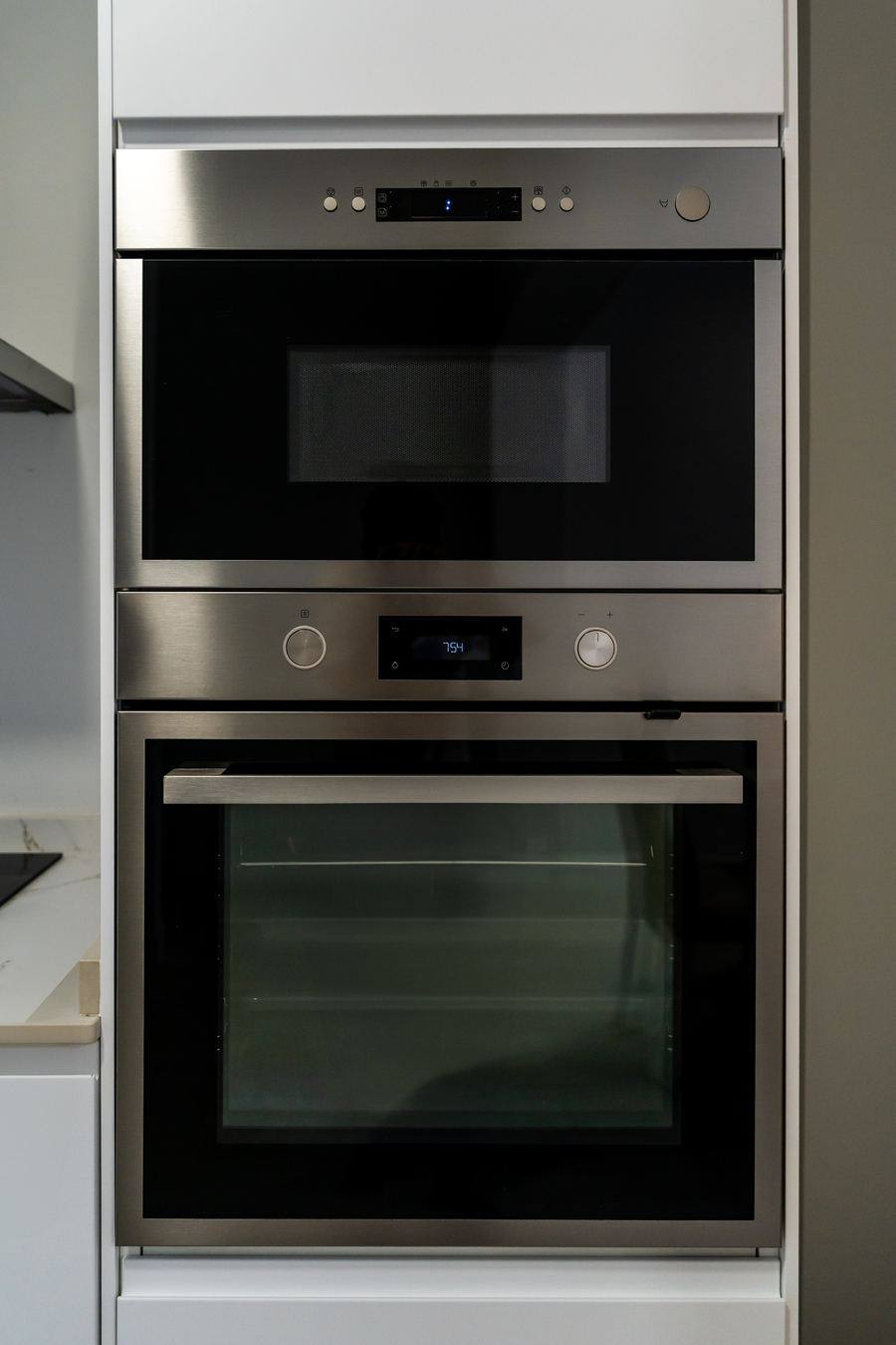 Built-in oven and microwave